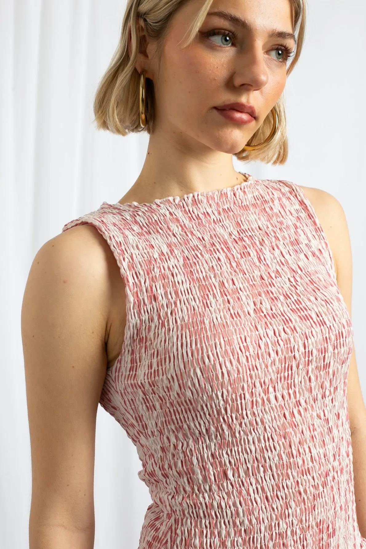 Daisy Street Shir Midaxi Dress With Dropped Waist-Women Dresses