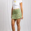 Daisy Street Shirred Mini Skirt In Lemon Print-Women Skirts