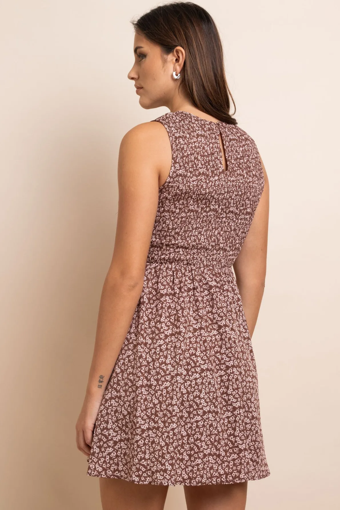 Daisy Street Shirred Sleeveless Alexis Dress-Women Dresses