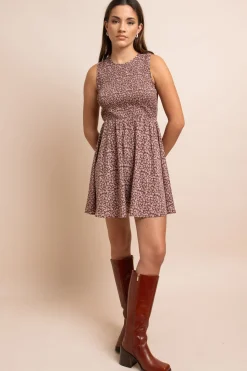 Daisy Street Shirred Sleeveless Alexis Dress-Women Dresses