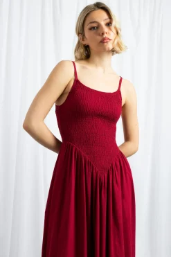 Daisy Street Shir V Shape Bodice Maxi Dress-Women Dresses