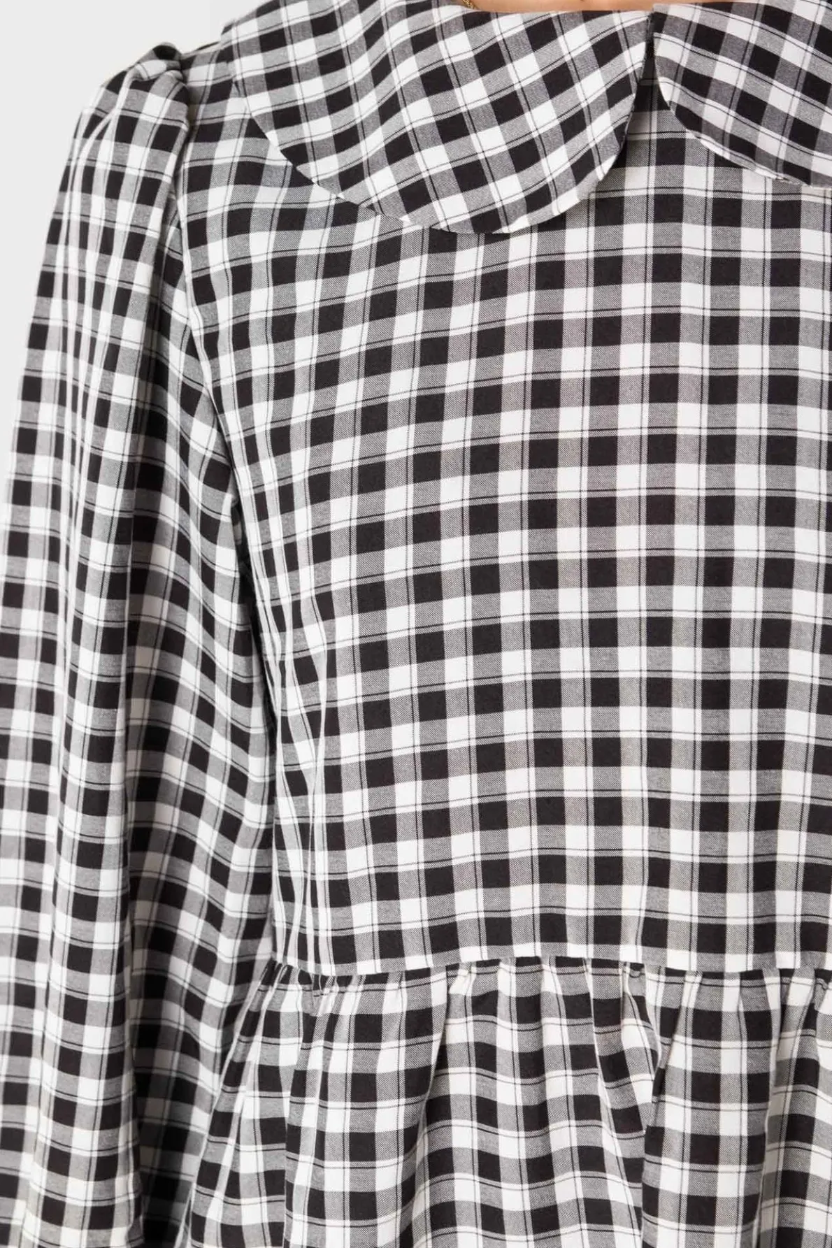 Daisy Street Smock Style Dress in and White Gingham-Women Dresses