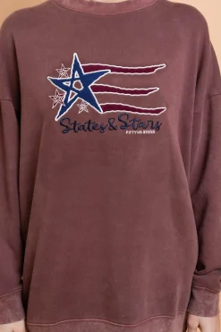 Daisy Street States And Stars Sweater-Women Hoodies & Sweatshirts