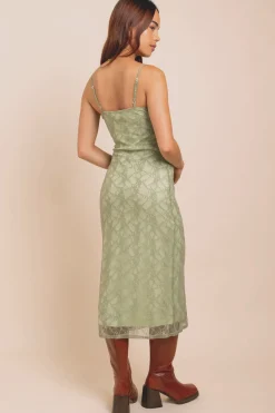 Daisy Street Stretch Lace Midaxi Dress-Women Dresses