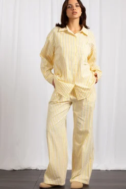 Daisy Street Stripe Trousers With Elasticated Waistband-Women Trousers