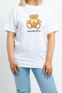Daisy Street Teddy Pyjama Set-Women Trousers | T-Shirts