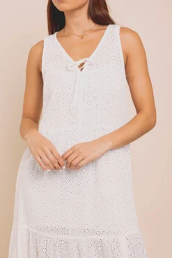 Daisy Street Tiered Maxi Dress With Split Front-Women Dresses