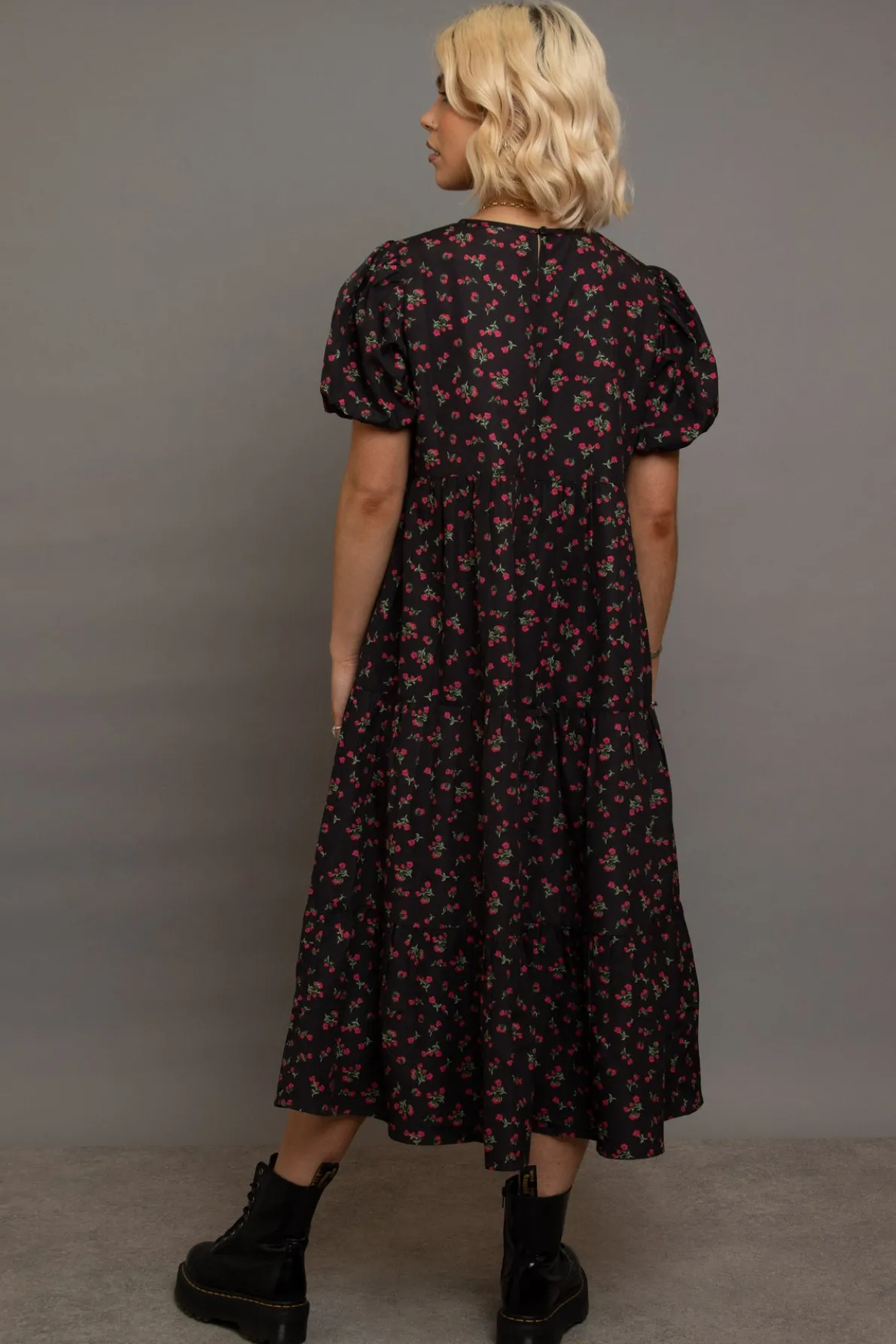 Daisy Street Tiered Smock Dress-Women Dresses