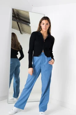 Daisy Street Trousers in Blue-Women Trousers