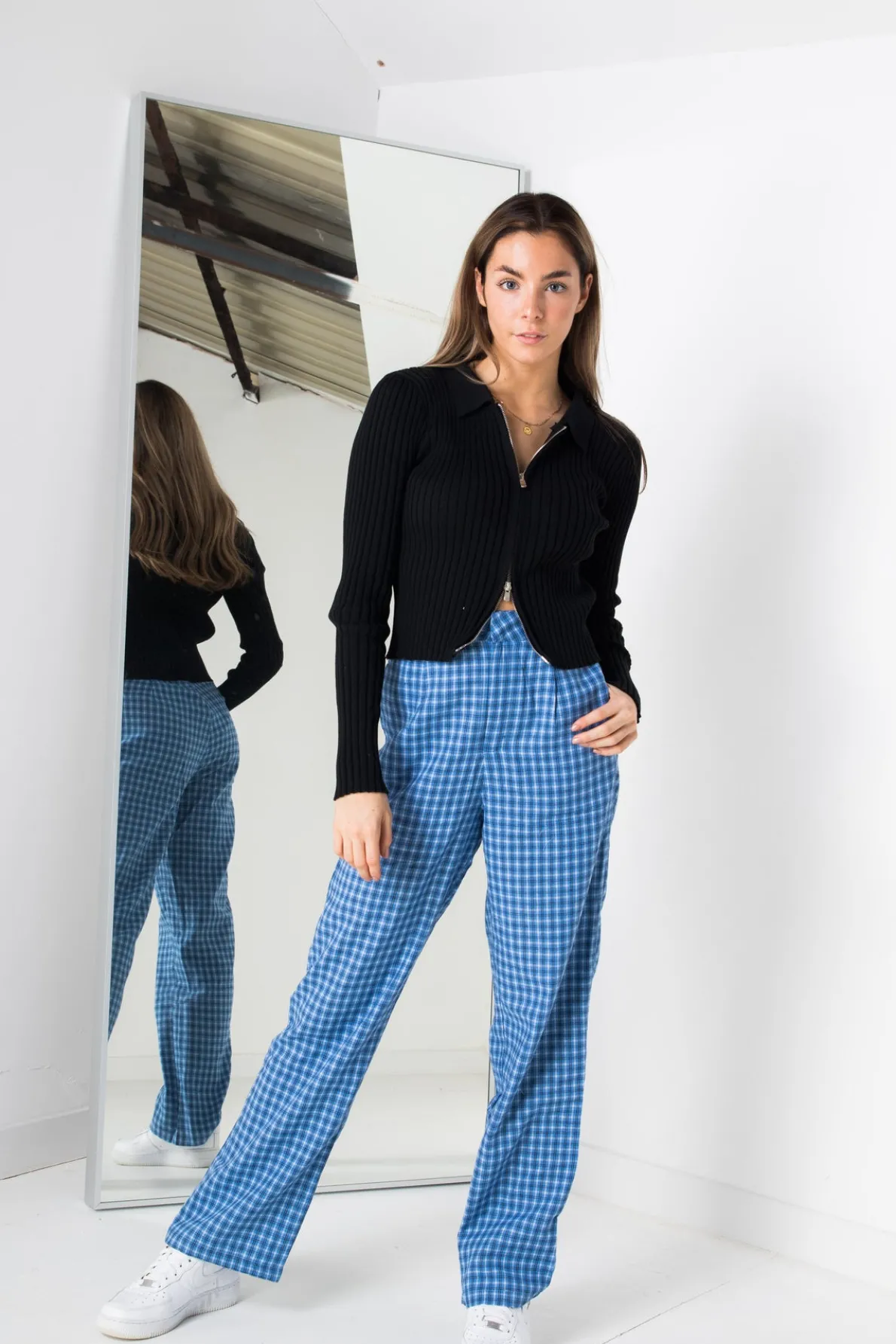Daisy Street Trousers in Blue-Women Trousers