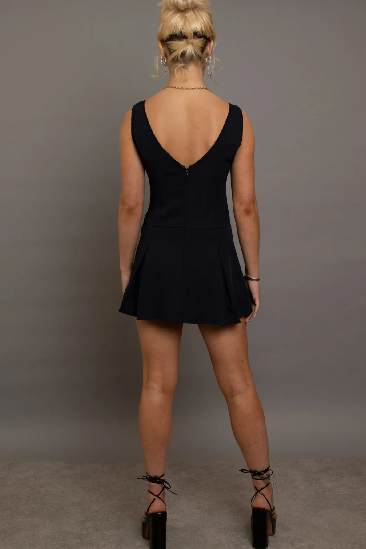 Daisy Street V-Neck Fitted Mini Dress-Women Partywear | Dresses