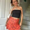 Daisy Street x Chloe Davie Paisley Printed Mini Skirt in-Women Skirts