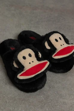 Daisy Street X PAUL FRANK FLUFFY SLIPPERS-Women Slippers