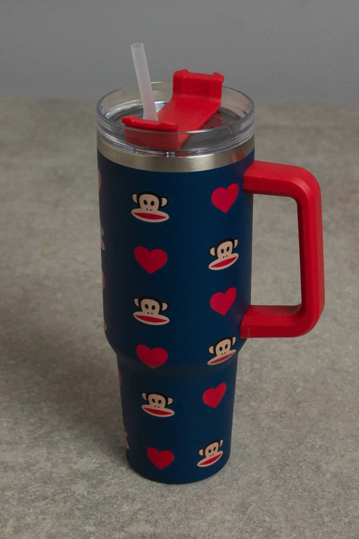 Daisy Street X PAUL FRANK REUSABLE CUP AND HANDLE- Homeware